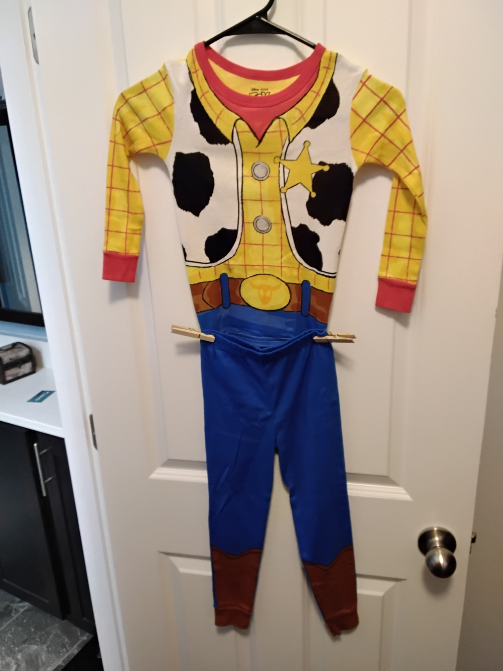 Disney Yellow, Blue & Red Cowboy Pajama Set